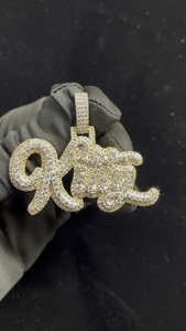 Pendentif en diamant Kitty mignon en argent sterling 925 de haute qualité avec pendentif avec logo personnalisé et Moissanite de couleur VVS/ D pour les femmes à utiliser en cadeau - Product Image 4