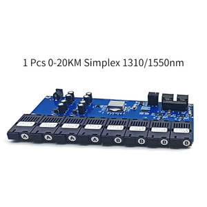 Convertisseur de média fibre YUNVO PCBA-GS8002AB 8F2E 8FO 2LAN POE 100/1000Mbps Carte PCBA 8 fibres 2RJ45 8SC 1.25G 20KM FTTH CATV - Product Image 5