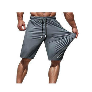 Pantalones cortos de playa de secado rápido personalizados OEM para hombre con bolsillo para teléfono cintura elástica estilo informal patrón sólido pantalones cortos calientes - Product Image 5