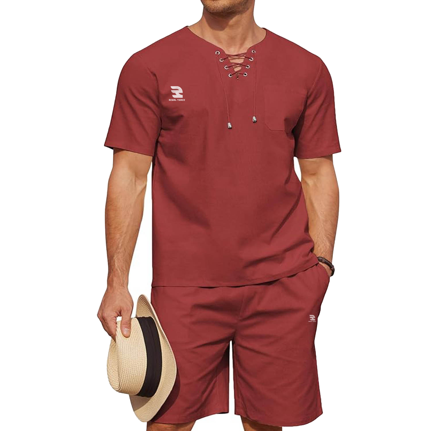 Custom Logo Two Piece Shorts Set Men Gym Fitness Wear T Shirts Shorts Sets Boys Jogging Fitness Wear Tee & Shorts Men's