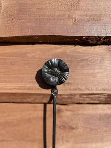 Aplique de pared rústico con candelabro de una vela de hierro forjado, tarro de vela hecho por herrero para decoraciones navideñas - Product Image 4