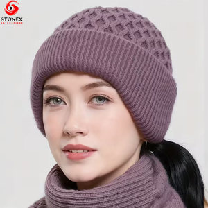 หมวกแก๊ปแฟชั่นสำหรับฤดูหนาวและฤดูหนาวสินค้ามาใหม่สีล้วนอบอุ่นน่ารักปรับแต่งได้ตามต้องการ - Product Image 3