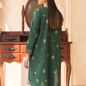 Vente en gros de 3 pièces de pelouse salwar kameez pour femmes, broderie surcousue du pakistan Salwar et pelouse dupata - Product Image 5