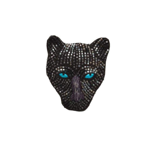 Broches suspendues/broches de haute qualité, forme de palmier, 11 cm de long, en feutre et perles, brodées à la main, personnalisées par glowin fashion - Product Image 4