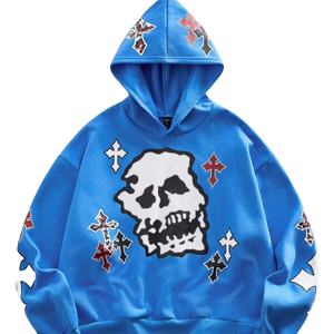 Sudaderas con Capucha Personalizadas Chrome Hearts, 100% Algodón, Estampado Digital, Corte Holgado, Sudaderas Extra Grandes para Hombre - Product Image 1