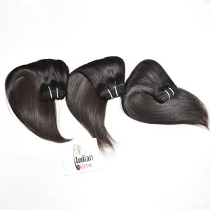 Lots de Cheveux Humains Indiens de Temple en Gros, Raides, Cuticules Alignées, Non Traités Chimiquement, Couleur Noir Naturel, Extensions - Product Image 4