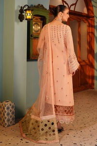 ชุดเดรสชีฟองลายดอกชาลวาร์ Kameez ชุดเดรสปักลายภาพเงาเรียบง่ายระบายอากาศได้ดี - Product Image 3