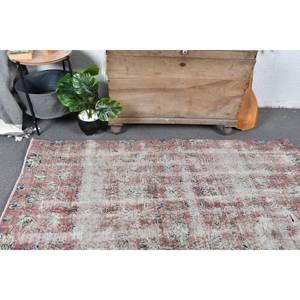 3ft วินเทจ6in x 6FT พรมขนสัตว์ตุรกีสีชมพู & สีเบจ9in การเย็บปะติดปะต่อกันการออกแบบคลาสสิกสำหรับห้องนั่งเล่นตกแต่งรถยนต์ใช้ยางรอง - Product Image 2