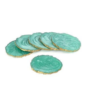 Posavasos de resina Náutica de lujo AALIYAN IMPEX, patrones de flores personalizados para decoración del hogar y eventos de boda a la venta. - Product Image 1