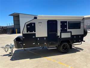 Mejor precio 2024 Expedition Teerdrop Camper Trailers Precio bajo Road Camper Trailer Caravan Van Shell 4x4 Entrega rápida - Product Image 3