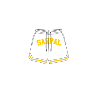 Shorts de basketball pour hommes 2026 personnalisés de haute qualité, en maille respirante, écologiques, infroissables, 100 % polyester, avec logo frontal, style urbain - Product Image 3