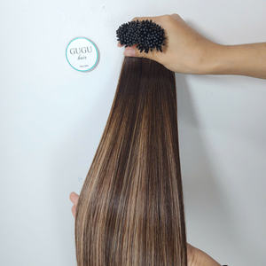 Venta al por mayor 100% Virgen Raw Extensiones de cabello vietnamita Itips hueso pelo liso Super doble dibujado 28 pulgadas cutícula completa Raw - Product Image 4
