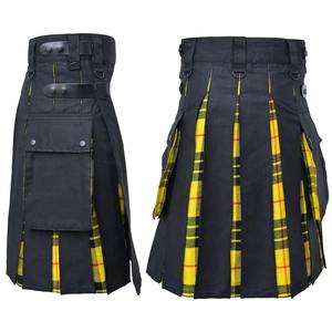 Kilt écossais noir de haute qualité, personnalisable, respirant, nouveau design, kilt traditionnel pour homme, dernier modèle, fait main, utilitaire - Product Image 6