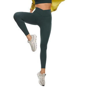 Leggings de sport de haute qualité pour femmes, leggings de yoga actifs, pantalons de sport taille haute, collants unis pour femmes pour l'entraînement - Product Image 1
