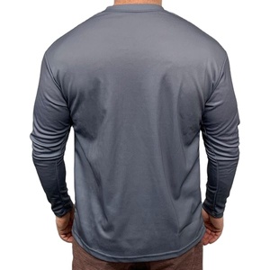 Camiseta de cuello redondo con logotipo ODM más vendida, franela de algodón 100% personalizada, estampado sublimado, bordado, mangas completas, talla de ropa de invierno - Product Image 2