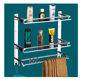 Modern Stainless Steel 304 Aluminum Bathroom Accessories Set from India Manufacturer with <b>Towel</b> <b>Rack</b> Included - Product Image 4
