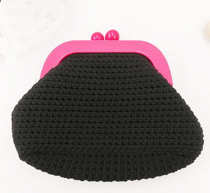 2025 tendance haute qualité femmes métallique Crochet pochette à la main corail soirée mariage pochette sac à main à la mode sac de plage - Product Image 3