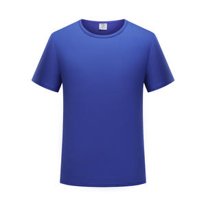 Col rond pas cher 180gsm modal t-shirts décontracté uni blanc couleur pure t-shirt pour hommes logo personnalisé t-shirt pour hommes - Product Image 3