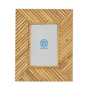 Customized Antique Natural Rattan <b>Photo</b> <b>Frame</b> Rattan Boho Coastal Beach <b>Wood</b> Picture <b>Frame</b> Handmade From Vietnam - Product Image 5