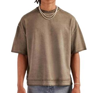 Ensembles de t-shirts et shorts délavés à l'acide de haute qualité, vêtements surdimensionnés personnalisés pour hommes - Product Image 1