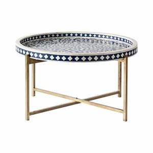 Mesa con Incrustaciones de Hueso, Proveedor de Mesas Decorativas Modernas para Sala de Estar, Hotel, Mesa Auxiliar con Diseño de Última Moda, Mesa Nido - Product Image 2