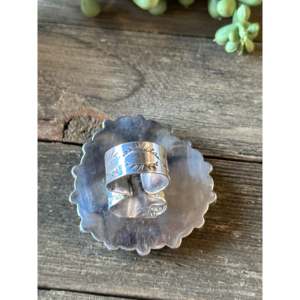 Darlene Begay Turquoise Sterling <b>Silver</b> <b>Adjustable</b> Boho <b>Ring</b> - Product Image 5