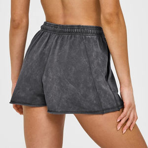 Producto popular, venta al por mayor, ropa de verano, pantalones cortos lavados con ácido de cintura alta multicolores para mujer, pantalones cortos para mujer - Product Image 2