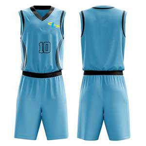 ชุดบาสเก็ตบอล unisex สีดำสีเหลืองระเหิดสำหรับผู้ใหญ่ชุดบาสเก็ตบอลออกแบบโลโก้ได้ตามต้องการขนาดใหญ่พิเศษ - Product Image 2