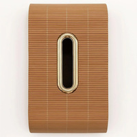 Distributeur de serviettes ERKUGO moderne et luxueux, écologique, en métal, 22x12x8cm, support carré avec motif rayé pour bars