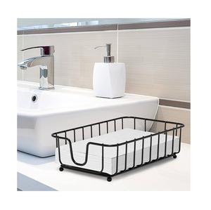 Porte-serviettes en fer noir mat mort de conception classique avec décoration de table pour la maison et l'hôtel indien fait à la main - Product Image 3