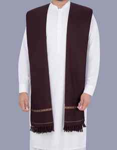 Men's Elegant Wool <b>Shawl</b>-Winter Warm Breathable 300g Traditional Solid Color <b>Wrap</b> From India & Pakistan - Product Image 5