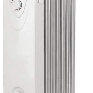 Radiateur portable H-6003 de 700 watts à 7 ailettes, rempli d'huile, thermostat réglable, sur pied, contrôlable par application, pour usage hôtelier - Product Image 1