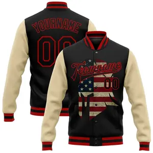 맞춤형 3D 패턴 디자인 폭격기 대표팀 투톤 재킷 나스카 오토바이 재킷 남성 및 여성 겨울 재킷