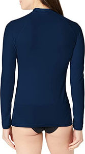 Traje de Baño de Manga Larga con Protección Solar y Secado Rápido para Mujer, con Estampado Personalizado por Transferencia de Calor, UPF 50+, Spandex/Poliéster - Product Image 5