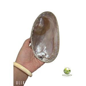 Assiette de service ovale en nacre naturelle polie, personnalisée, en gros, pour rangement de luxe, décoration de mariage, clés et bijoux - Product Image 4