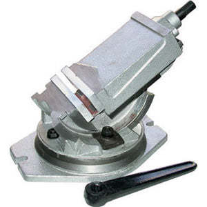 2873G 160 Tornillo de banco de hierro fundido tipo giratorio e inclinable con accionamiento manual para rectificadora CNC, usado, con mordazas de rodamiento central para CNC - Product Image 1