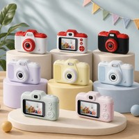 Appareil photo numérique à double objectif AI pour enfants, écran de 2,4 pouces, jouet photo pour enfants, cadeau d'anniversaire