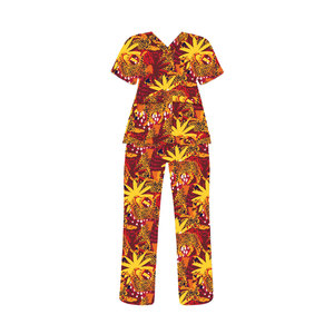 Uniformes de hospital de verano transpirables para mujer, tela tejida suave y elástica personalizable, uniformes de enfermera/médico OEM para uso hospitalario - Product Image 5