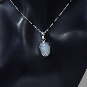 Pendentif fait main en argent Sterling 925 opale de feu pierre précieuse cadeau de mariage parfait pour l'amour avec 925 timbre pendentif bijoux - Product Image 2