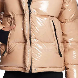 Chaqueta acolchada de fabricante profesional más vendida, logotipo personalizado, cuello levantado, forro de nailon, procesamiento de punto para invierno - Product Image 6