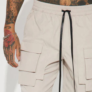 <b>Men</b> <b>Utility</b> Nylon Cargo <b>Shorts</b> Elastic Waist With Hand Pockets And Back Pocket / OEM Service For Bulk Buyer Wholesale Rate 2026 - Product Image 4