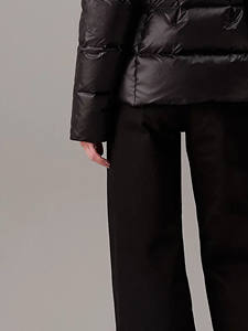 Femmes Hiver Chaud Bulle Puffer Veste Respirant Nylon Manteaux avec Brillant Lumière Fermeture À Glissière Imprimé Motif Crop Style Femmes - Product Image 6