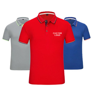 เสื้อยืดโปโลสำหรับผู้ชายเสื้อกอล์ฟแขนสั้นผ้าโพลีเอสเตอร์100% ปักโลโก้ได้ตามต้องการฤดูร้อน - Product Image 1