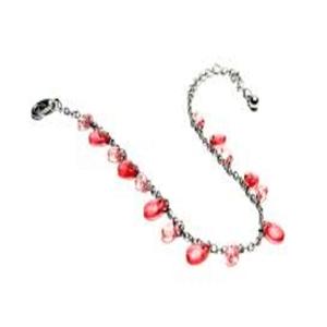 Pulsera de gota de piedra preciosa rosa, elegante cadena de Plata de Ley 925, joyería para mujeres y niñas, ropa en fiesta de boda, Hldi, Mehendi - Product Image 2