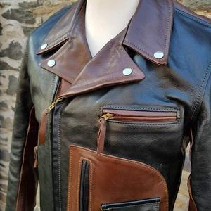 Factory-Made Men's Leather Jackets Custom Labels Comfortable Size Stand Collar Winter Waterproof Breathable Canvas <b>Fabric</b> Hot - Product Image 3