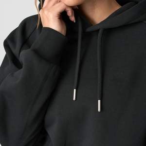 Sweat-shirt à capuche court pour femme, personnalisé, décontracté, surdimensionné, à capuche, pour femme, vente en gros OEM - Product Image 3