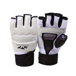 Gants Mma gants de boxe Logo personnalisé bleu PU demi-doigt gants Mma - Product Image 1