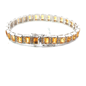 สร้อยข้อมือเทนนิสทำจากเงินสเตอร์ลิง925สุดหรูสำหรับผู้หญิงสร้อยข้อมือโรเดียมแท้สร้อยข้อมือสายโซ่ชั้นดีสำหรับงานแต่งงานที่ทันสมัย - Product Image 3