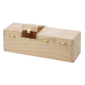 Cadeaux islamiques Mosquée du croissant Sadaquah Box Ramadan Tirelire en bois Eid Mubarak avec comptoir - Product Image 5