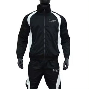 Chándal cortavientos personalizado con cremallera completa para hombre, tejido ligero diseñado para correr, entrenamiento, gimnasio, ropa cómoda, chándales - Product Image 4